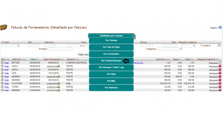 Novidades na análise de compras na versão 5.98 do APLWeb