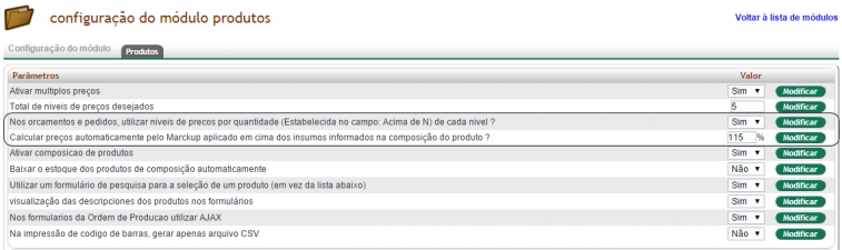 Novidades nos níveis de preços por quantidade e por marckup na versão 5.42 do APLWeb