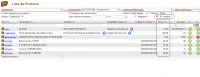 Lista de produtos com preços de fornecedores na versão 5.31 do APLWeb