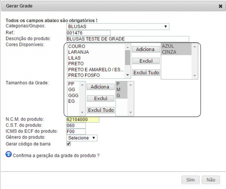 Facilitando a criação de produtos com grades na versão 4.85 do APLWeb